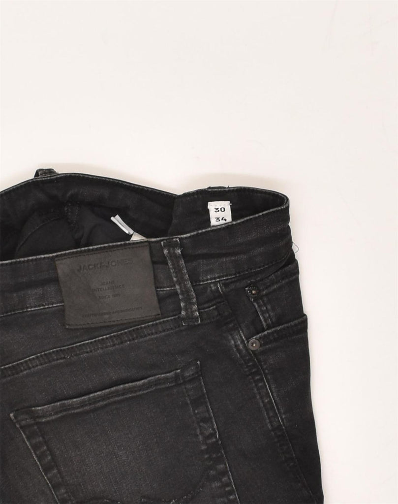 JACK & JONES Mens Skinny Jeans W30 L34  Black Cotton | Vintage Jack & Jones | Thrift | Second-Hand Jack & Jones | Used Clothing | Messina Hembry 