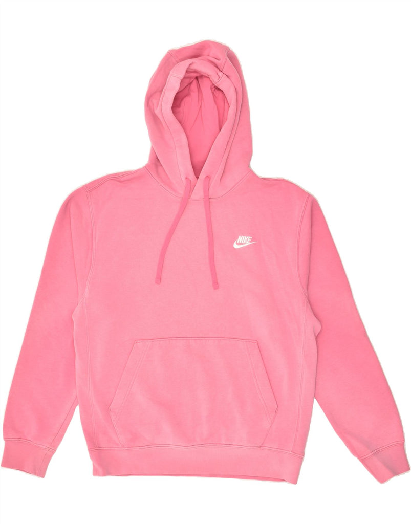 NIKE Mens Hoodie Jumper Small Pink Cotton | Vintage Nike | Thrift | Second-Hand Nike | Used Clothing | Messina Hembry 