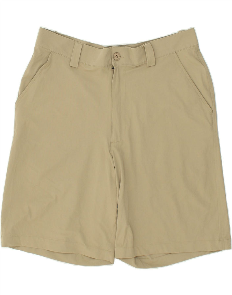 UNDER ARMOUR Mens Chino Shorts W32 Medium Beige Elastane | Vintage Under Armour | Thrift | Second-Hand Under Armour | Used Clothing | Messina Hembry 