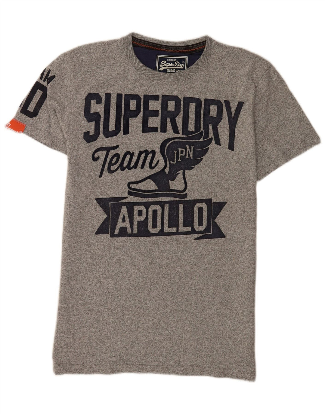 Superdry Mens Graphic T-Shirt Top Medium Grey Cotton