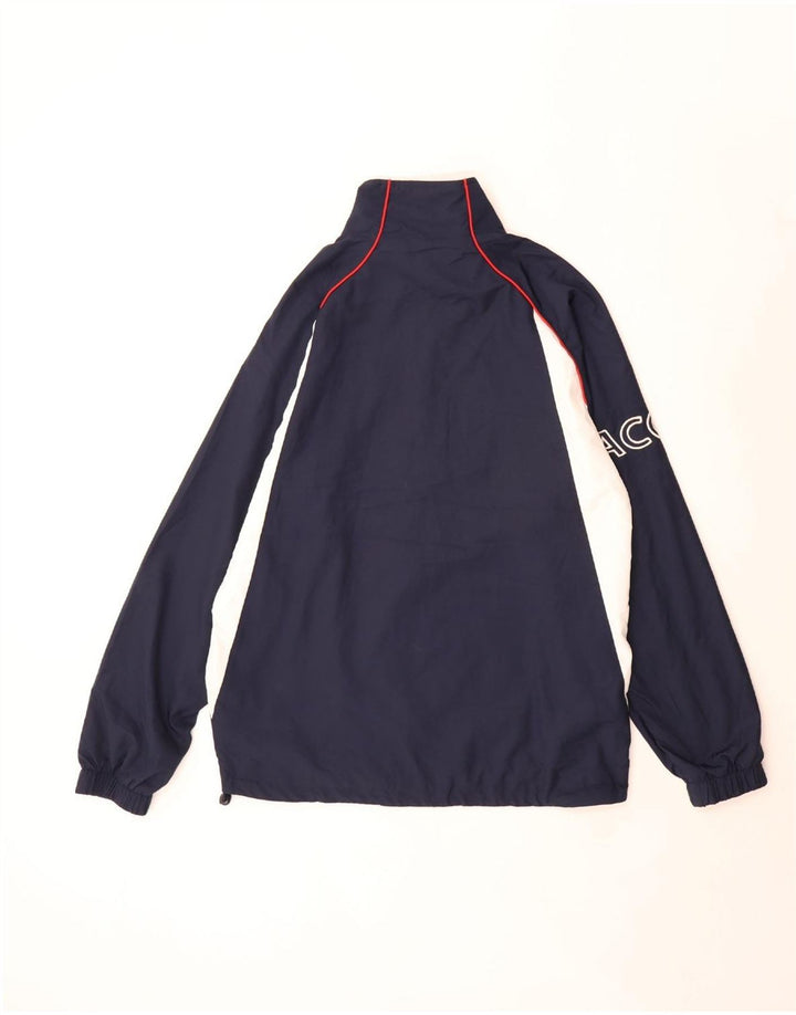 Lacoste Mens Tracksuit Top Jacket Size 3 Small Navy Blue Colourblock