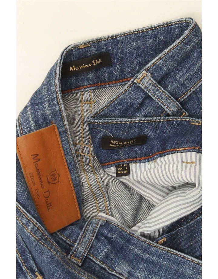 Massimo Dutti Womens Straight Jeans EU 40 Medium W30 L32 Blue
