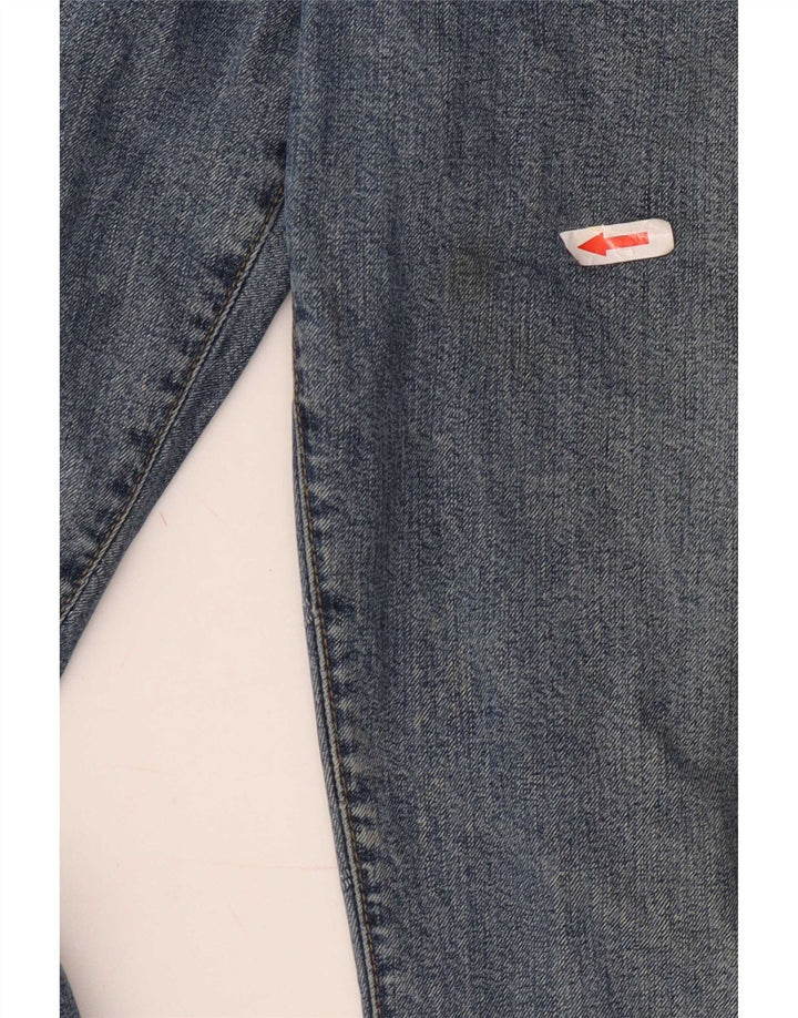 Armani Mens Straight Jeans W32 L32 Blue Cotton