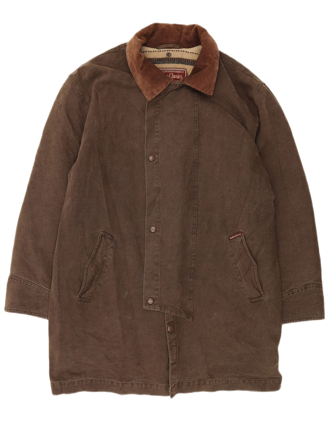 Marlboro Classics Mens Windbreaker Coat UK 44 2XL Brown Classic