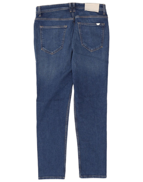 Zara Mens Slim Jeans EU 42 Large W32 L29 Blue Cotton
