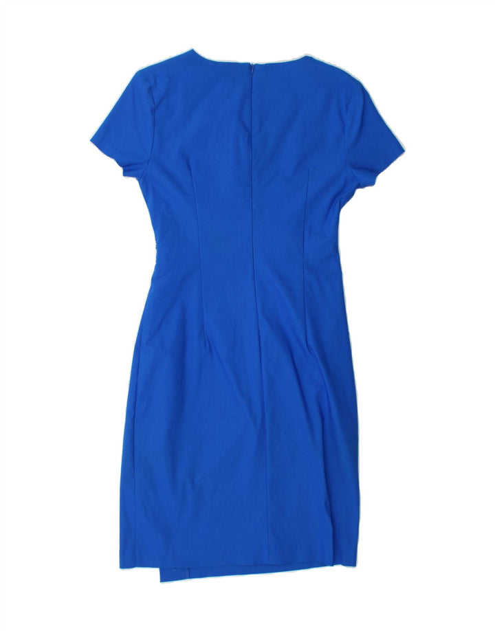 JOSEPH RIBKOFF Womens Sheath Dress UK 10 Small Blue Rayon Vintage Joseph Ribkoff and Second-Hand Joseph Ribkoff from Messina Hembry 