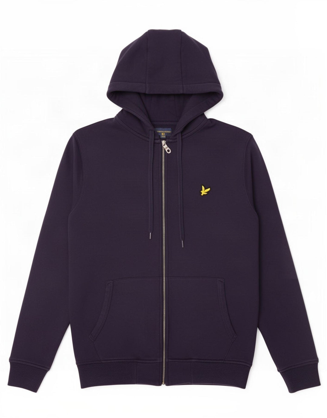 Lyle & Scott Mens Zip Hoodie Sweater Small Navy Blue Cotton