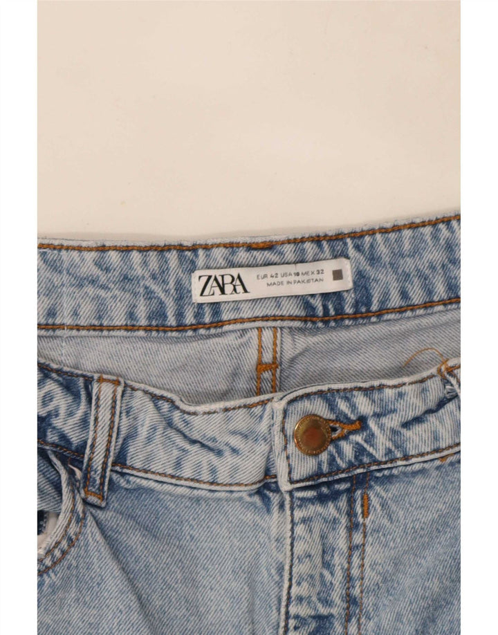 Zara Womens Straight Jeans EU 42 Large W32 L27 Blue