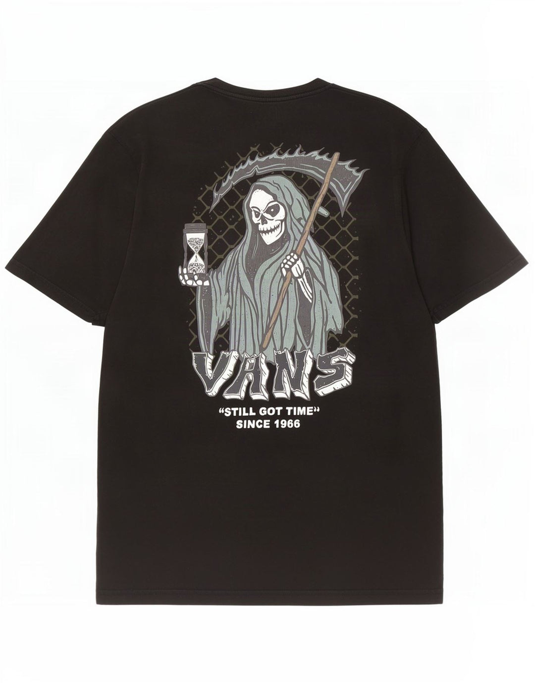 Vans Mens Classic Fit Graphic T-Shirt Top Medium Black Cotton