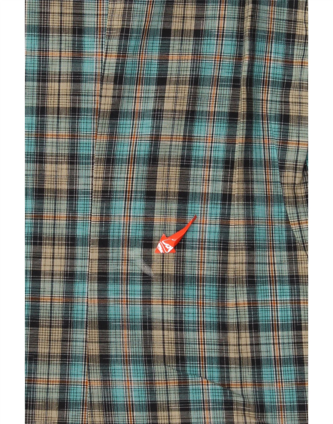 Hugo Boss Mens Short Sleeve Shirt XL Blue Check Cotton