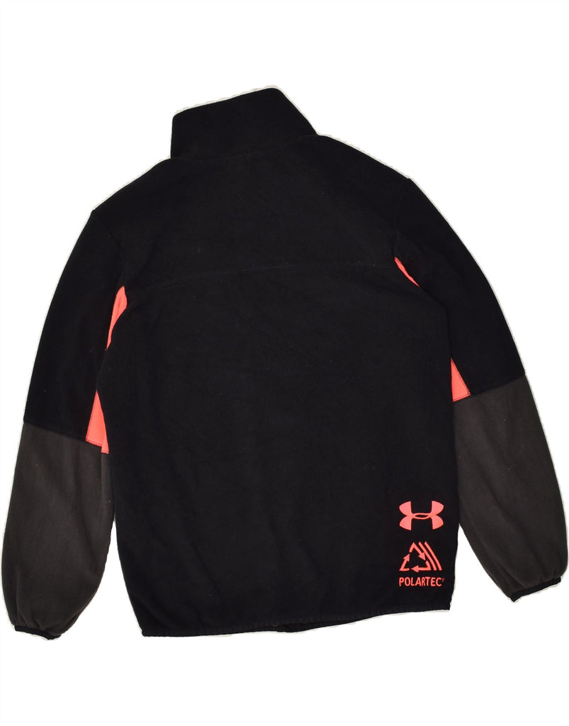 UNDER ARMOUR Mens Reversible Fleece Jacket UK 36 Small Black Colourblock | Vintage Under Armour | Thrift | Second-Hand Under Armour | Used Clothing | Messina Hembry 