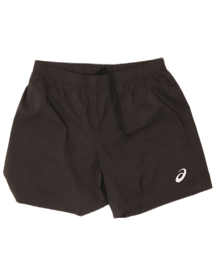 Asics Womens Sport Shorts UK 14 Medium  Black Polyester