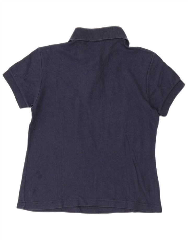 FILA Womens Polo Shirt IT 42 Medium Navy Blue Cotton