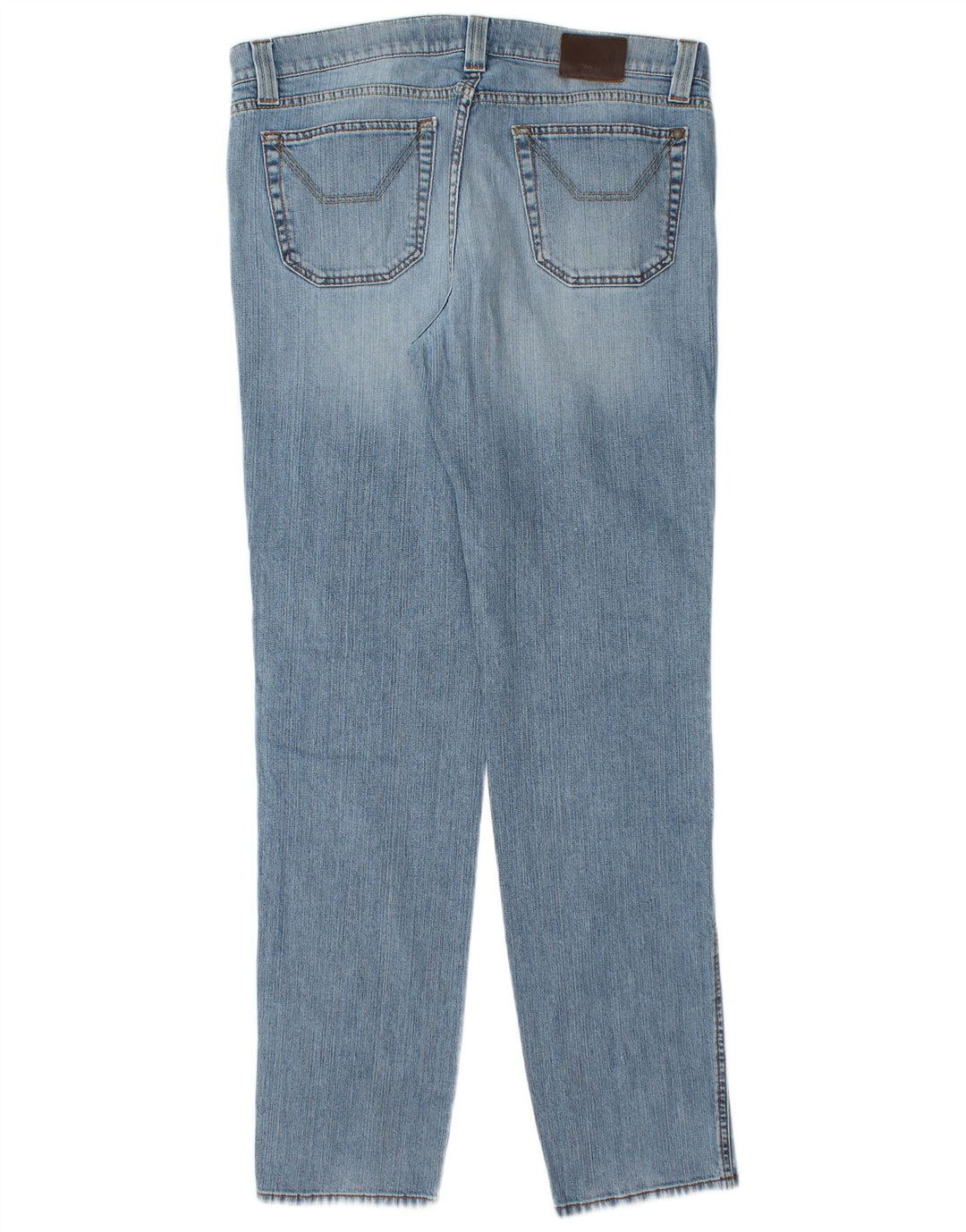 Jeckerson Mens Straight Jeans W36 L34 Blue Cotton