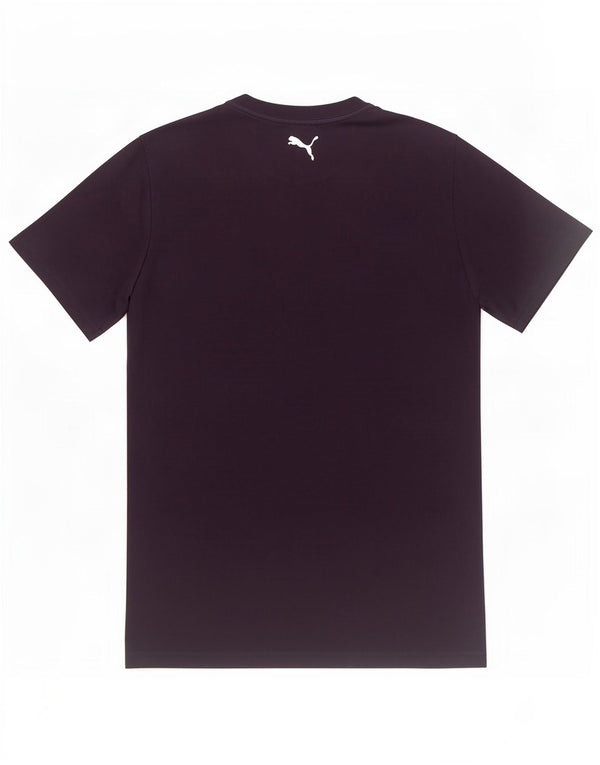 Puma Mens Graphic T-Shirt Top Medium Navy Blue Cotton