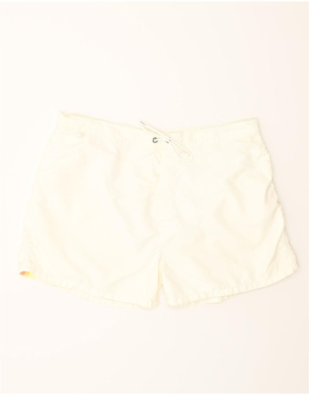 SUNDEK Mens Swimming Shorts Large  Off White Nylon