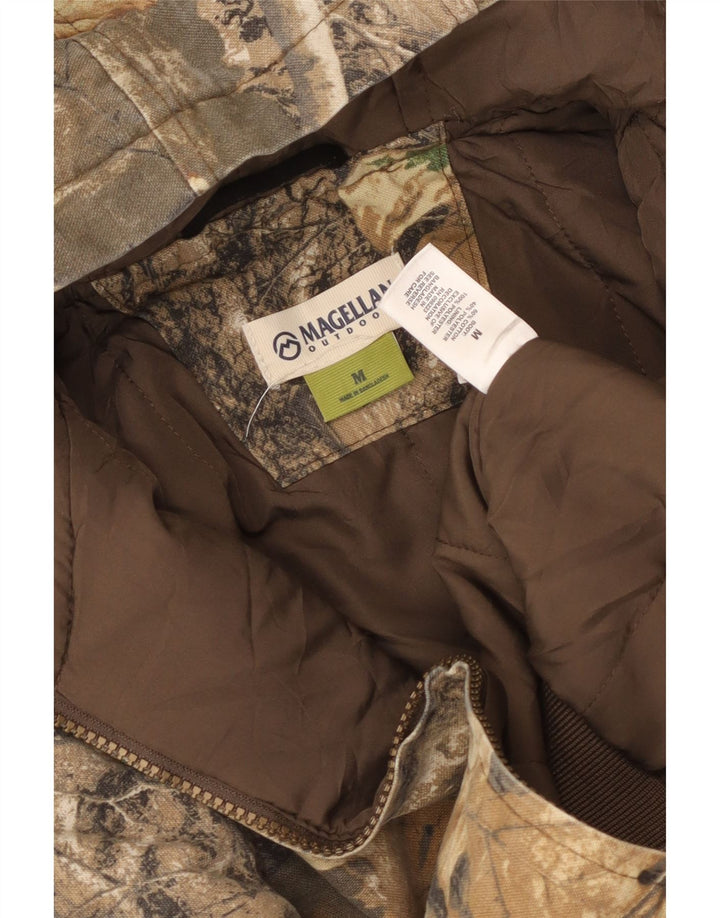 Magellan Boys Hooded Bomber Jacket 11-12 Years Medium Khaki Camouflage