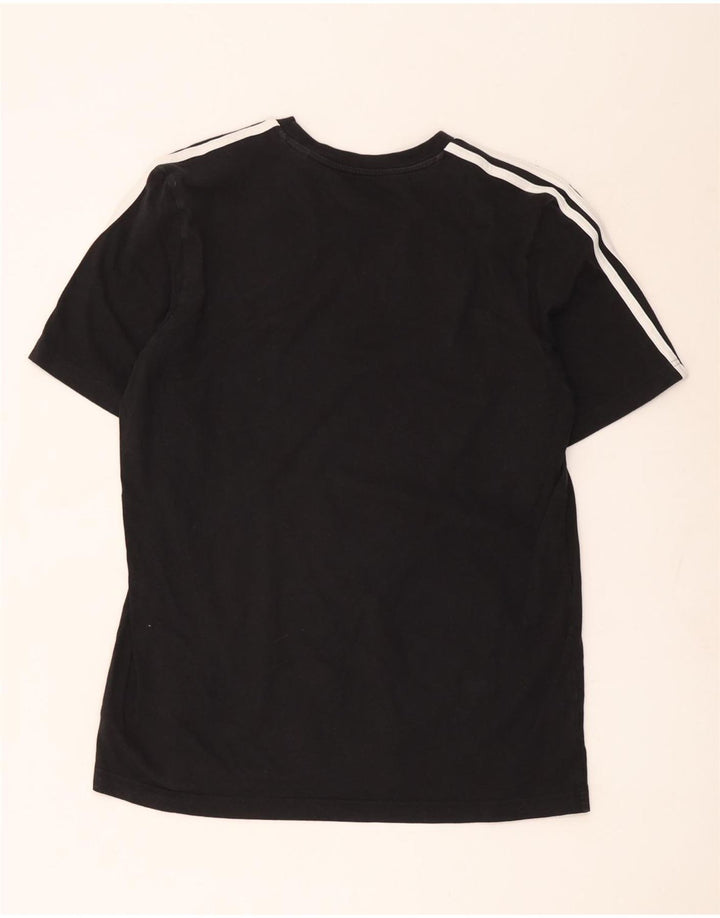 Adidas Mens T-Shirt Top Large Black Cotton