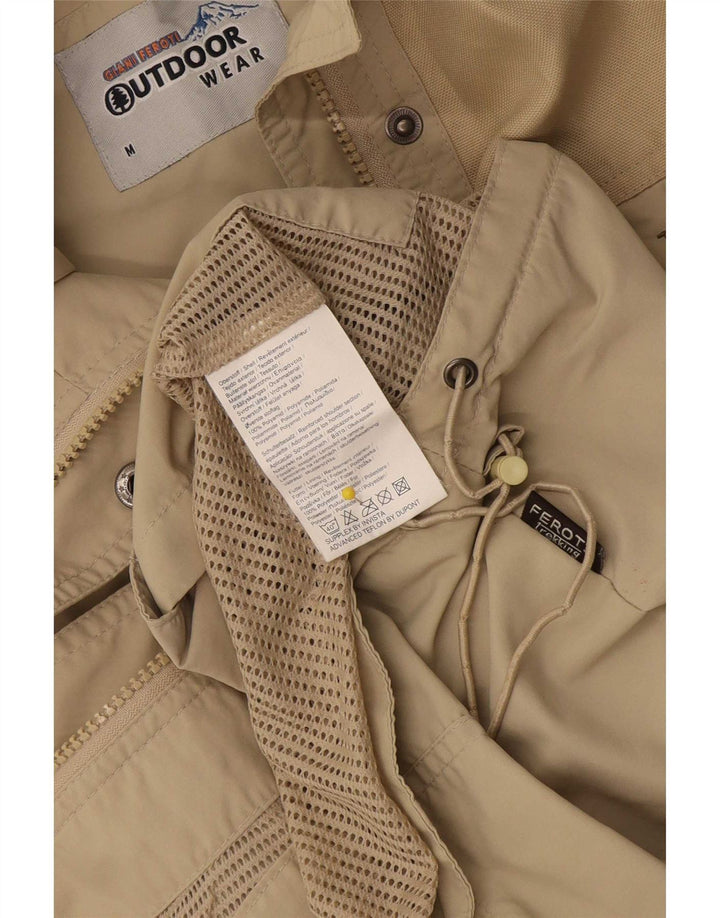 Giani Feroti Womens Utility Gilet UK 14 Medium Beige Polyamide
