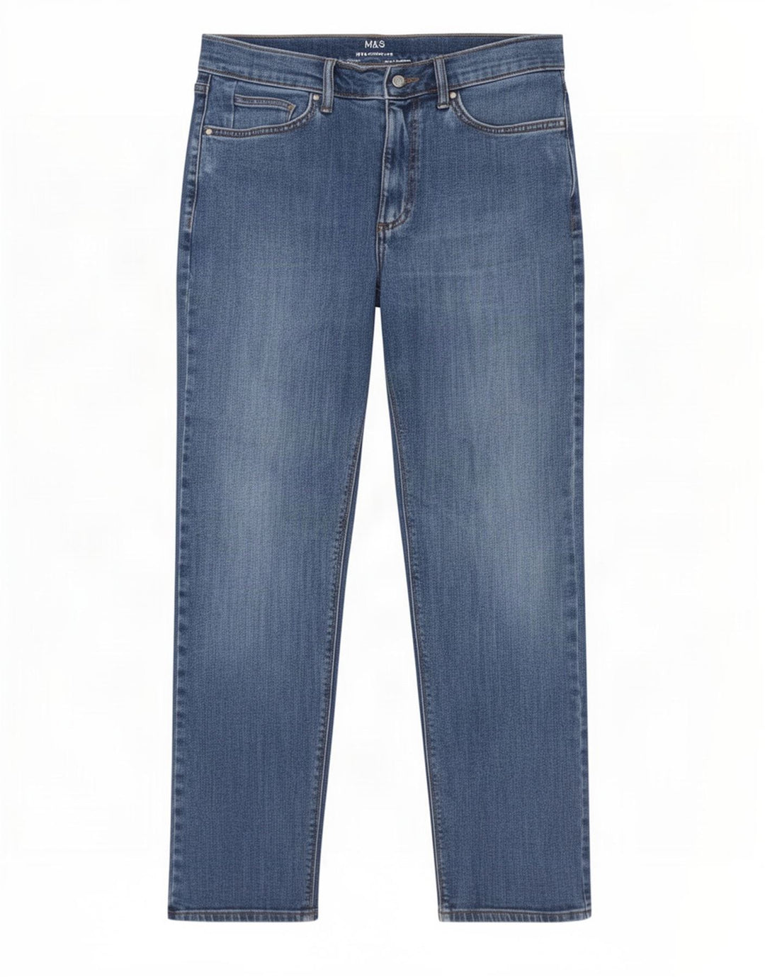 Marks & Spencer Mens Straight Jeans W30 L29 Blue Cotton