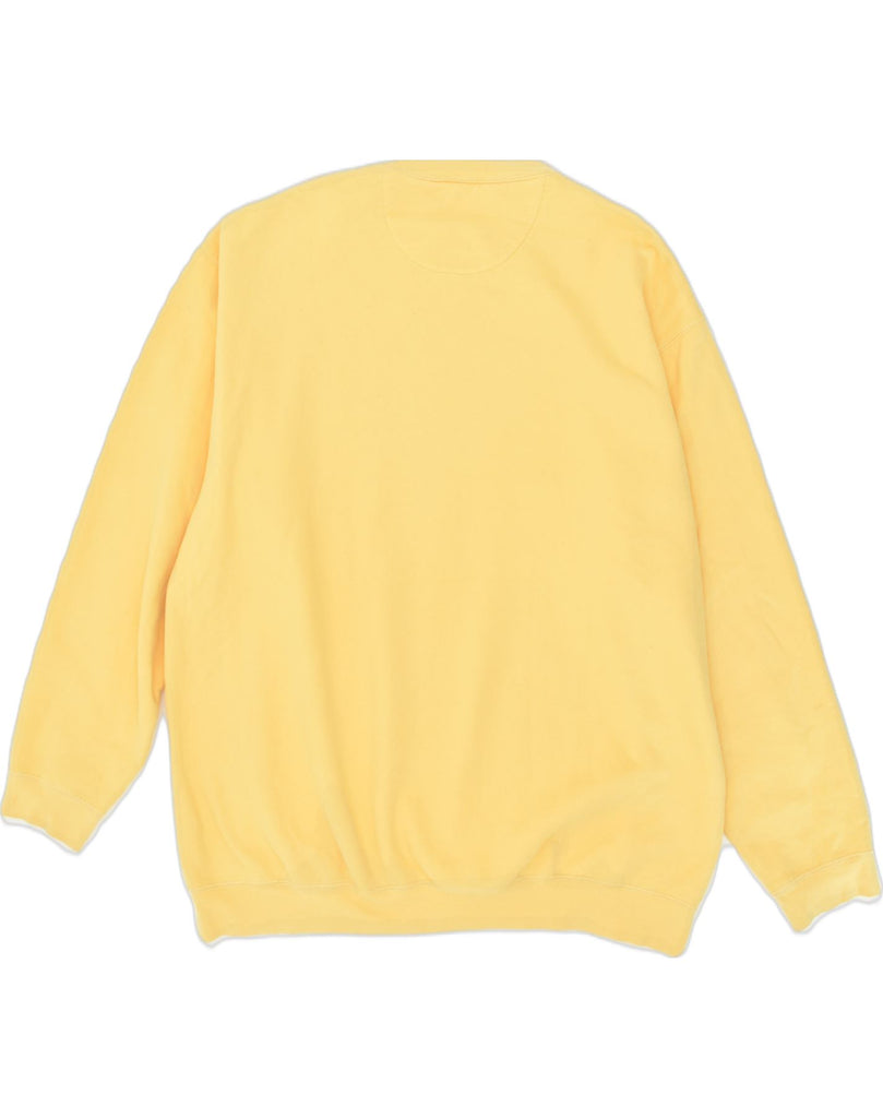 EDDIE BAUER Mens Tall Sweatshirt Jumper XL Yellow Cotton | Vintage Eddie Bauer | Thrift | Second-Hand Eddie Bauer | Used Clothing | Messina Hembry 