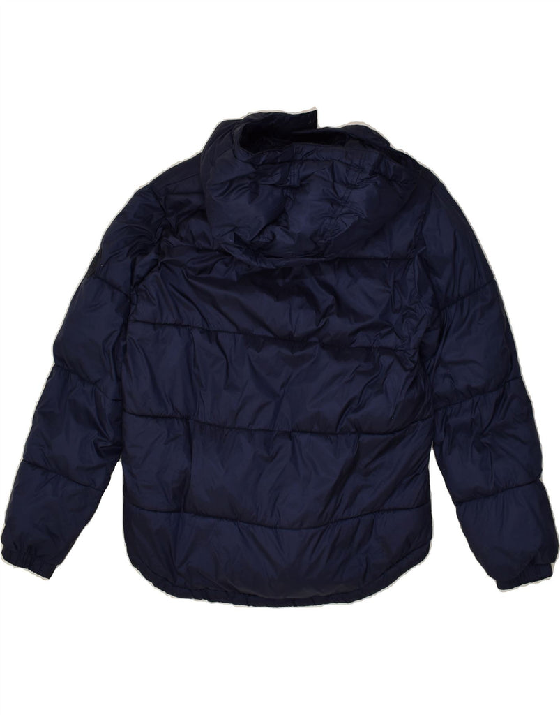 BEST COMPANY Boys Hooded Padded Jacket 13-14 Years Navy Blue Polyester | Vintage Best Company | Thrift | Second-Hand Best Company | Used Clothing | Messina Hembry 