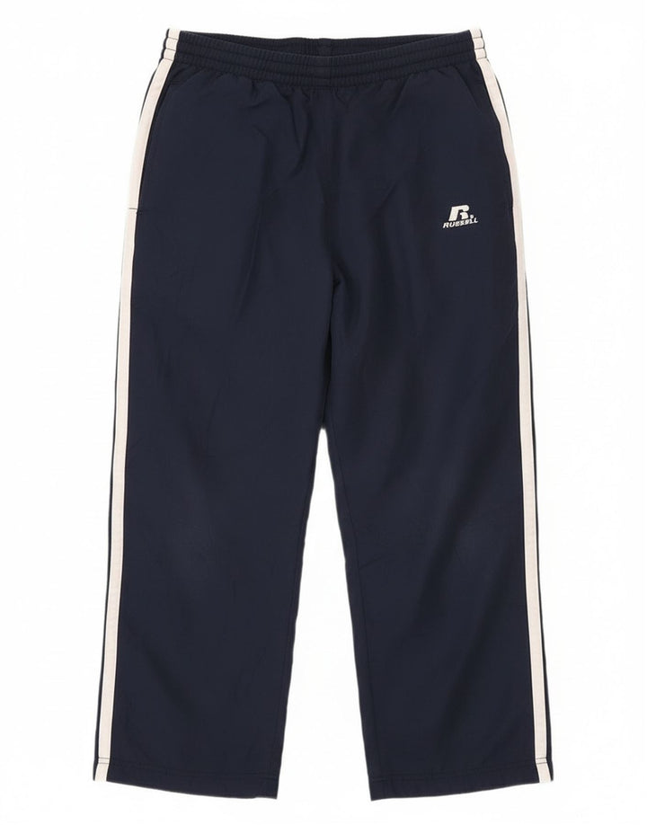 Russell Athletic Boys Windbreaker Trousers 7-8 Years Small Navy Blue