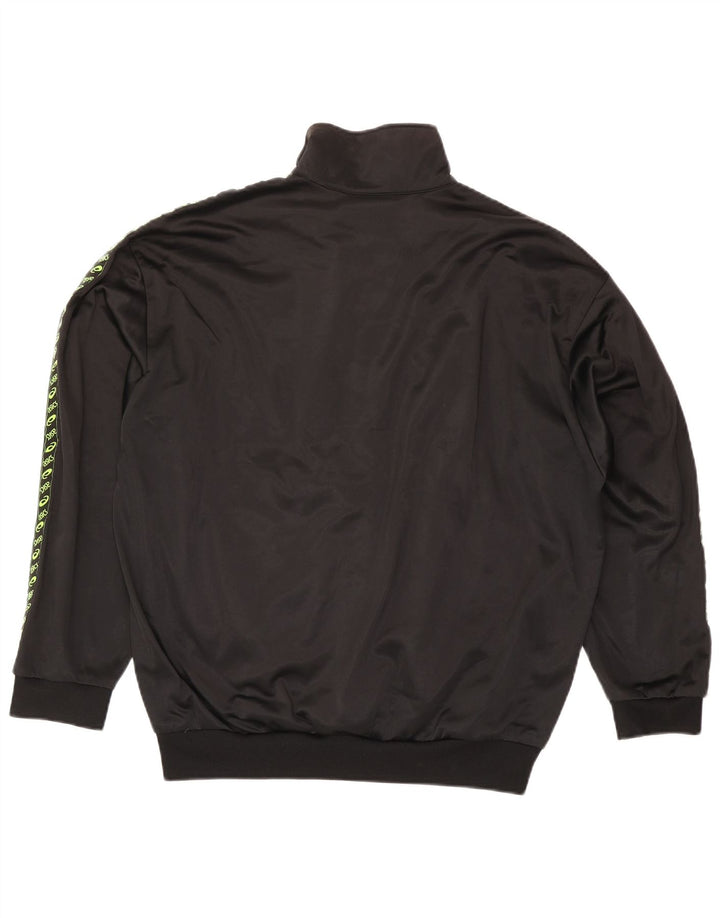 Asics Mens Graphic Tracksuit Top Jacket XL Black