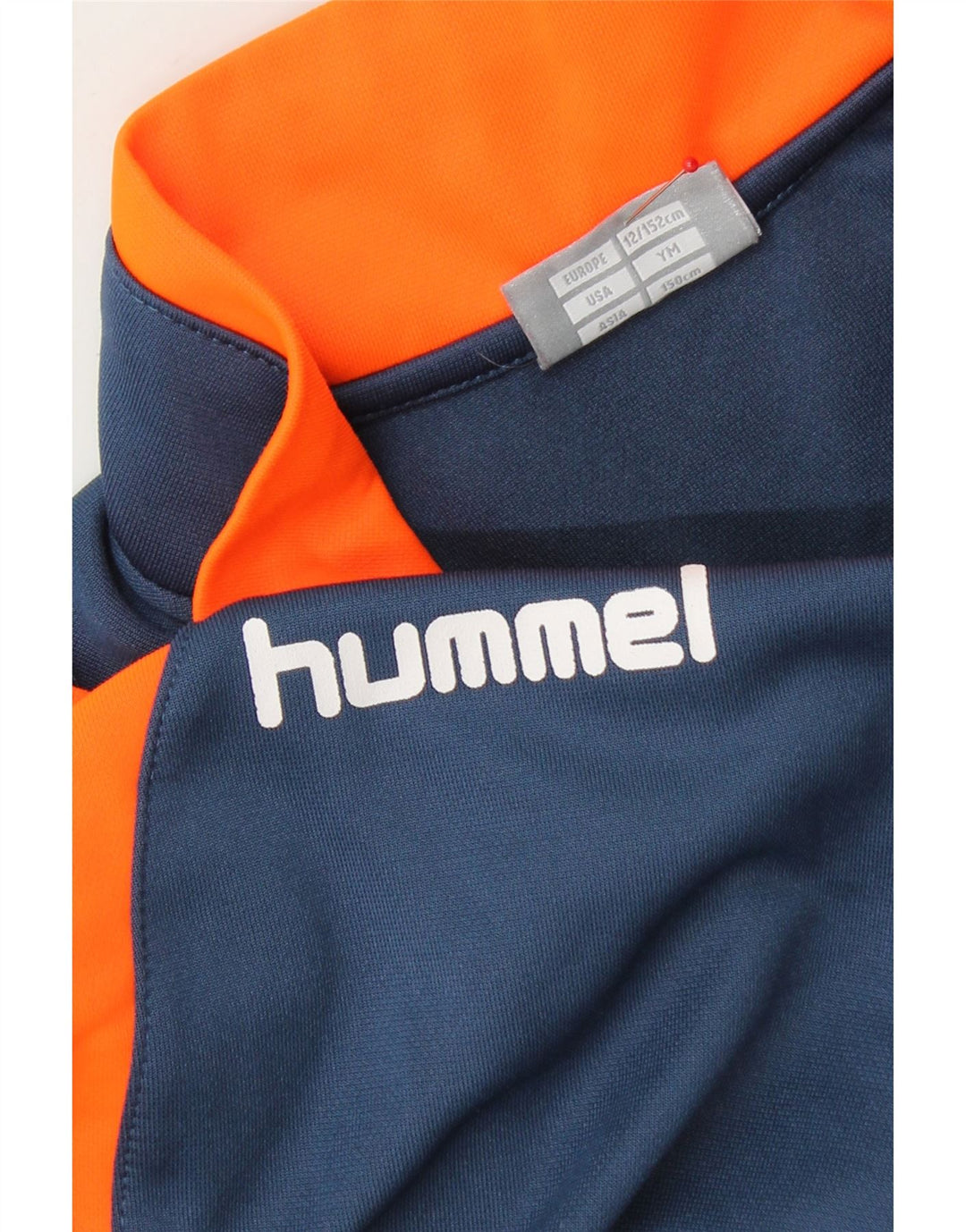 HUMMEL Boys Graphic Tracksuit Top Jacket 11-12 Years Navy Blue Vintage Hummel and Second-Hand Hummel from Messina Hembry 