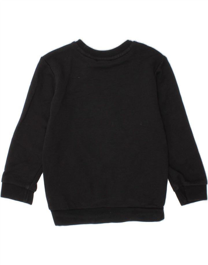 ADIDAS Boys Graphic Sweatshirt Jumper 3-4 Years Black Cotton Vintage Adidas and Second-Hand Adidas from Messina Hembry 