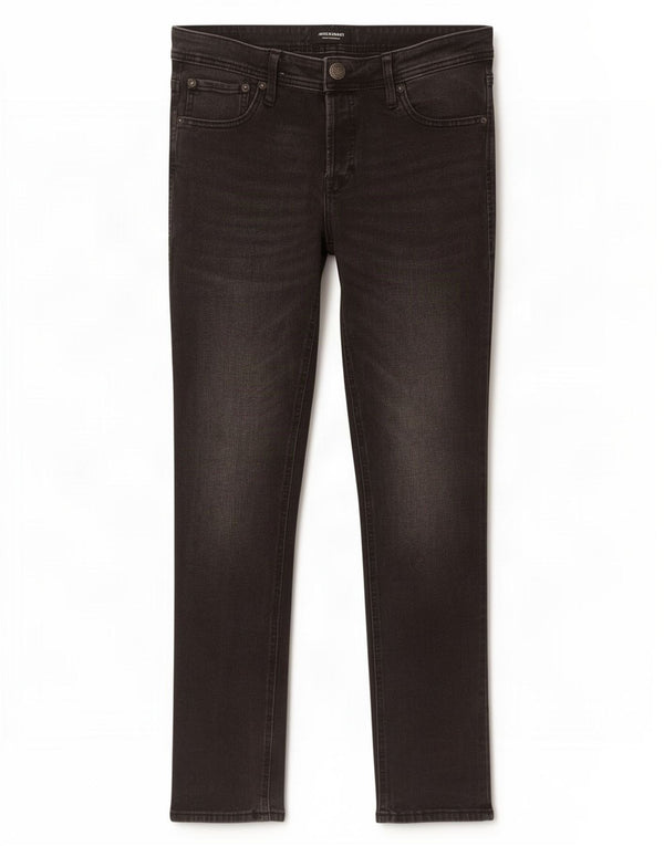 Jack & Jones Mens Skinny Jeans W34 L32 Grey Cotton