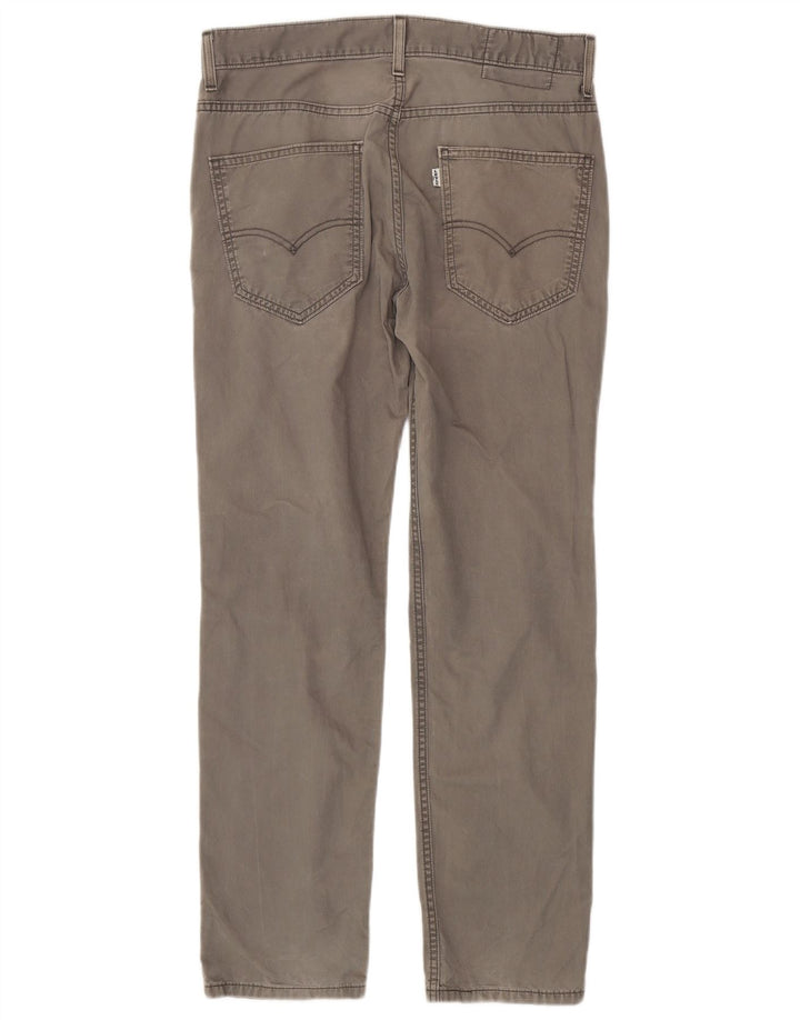 Levi's Mens Slim Chino Trousers W31 L30 Grey Cotton