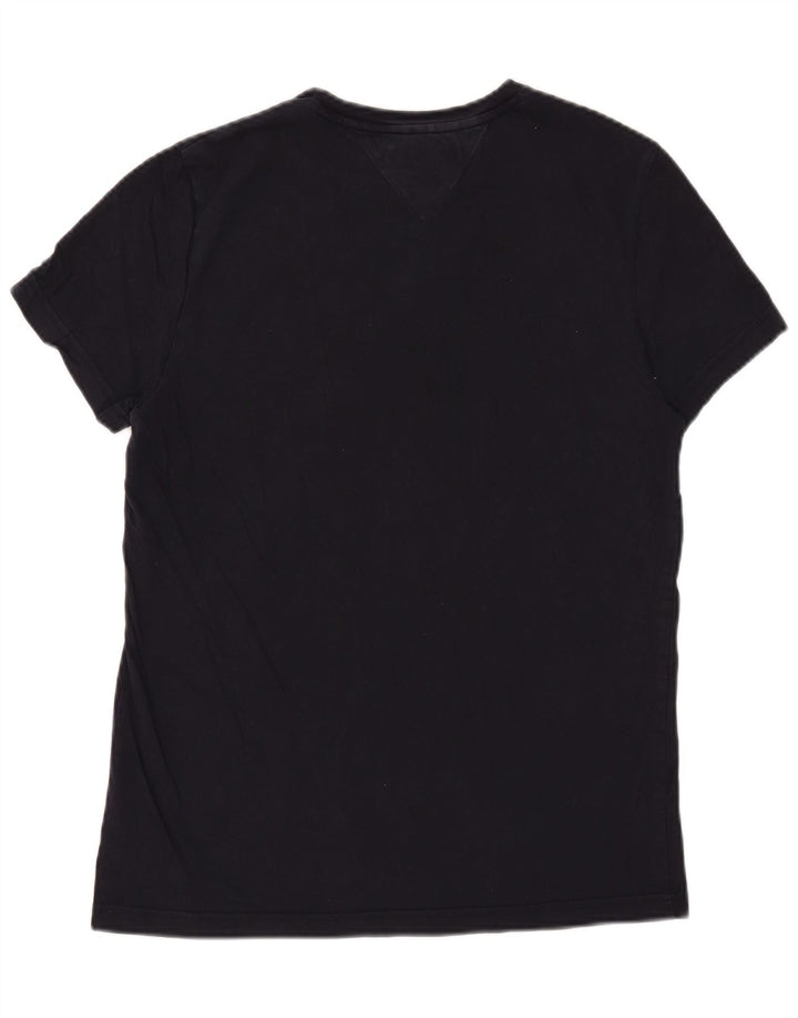 Tommy Hilfiger Mens Slim Fit Graphic T-Shirt Top Medium Navy Blue