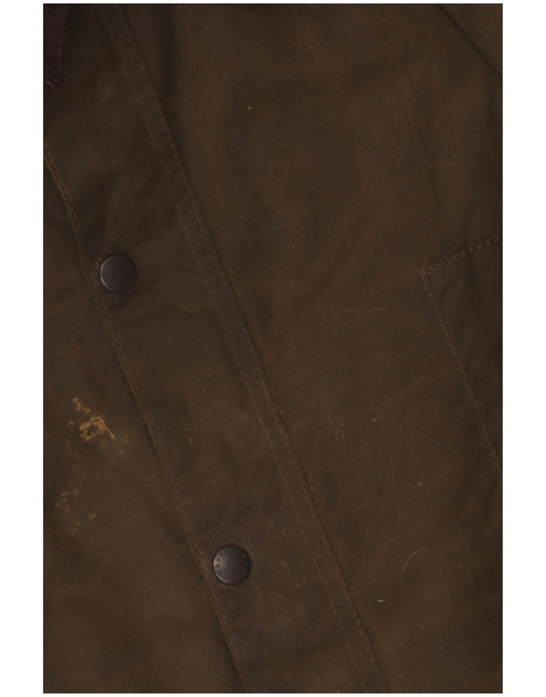 Barbour Boys Hooded Waxed Cotton Jacket 7-8 Years Large Khaki