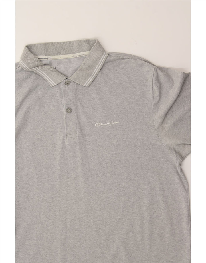 CHAMPION Mens Polo Shirt Medium Grey Vintage Champion and Second-Hand Champion from Messina Hembry 