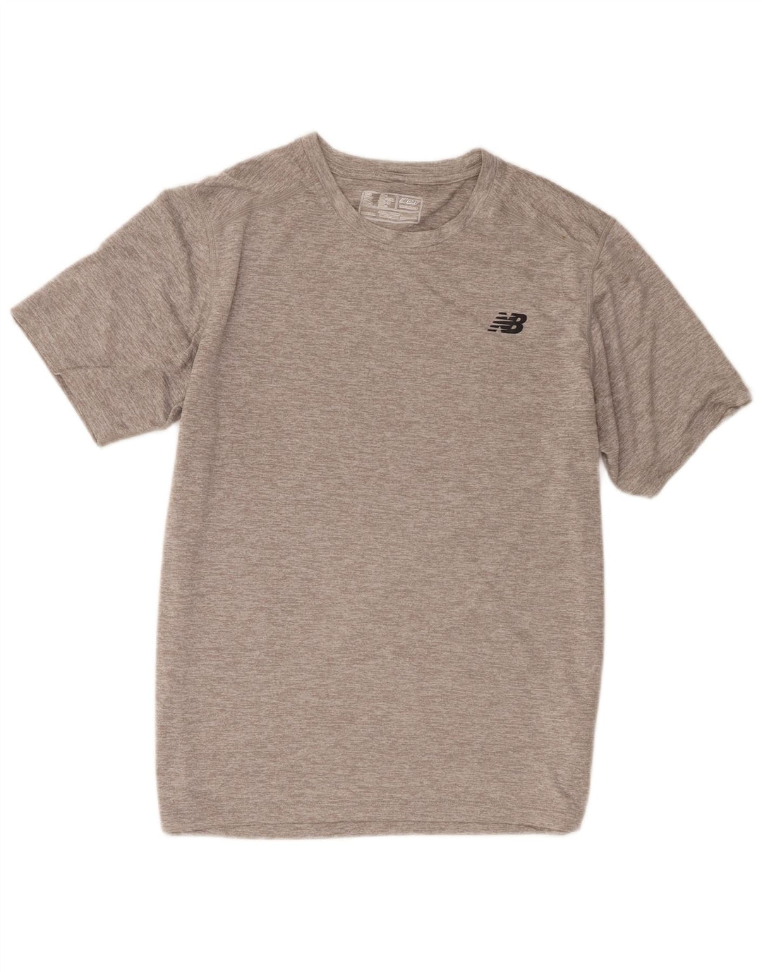New Balance Mens T-Shirt Top Medium Grey Polyester