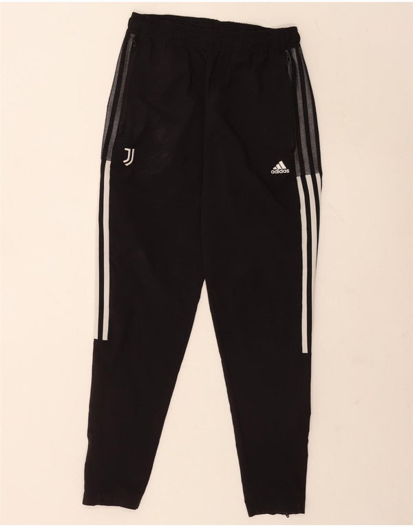 Adidas Womens Juventus Tracksuit Trousers UK 8 Small Black Polyester