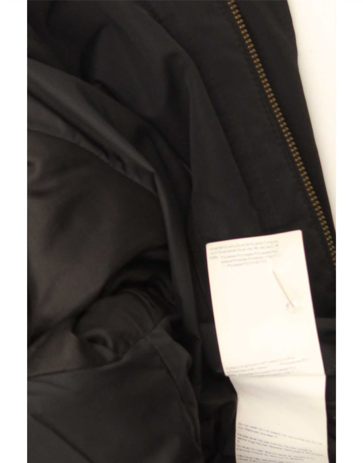 Hugo Boss Mens Overcoat UK 42 XL Black Polyester
