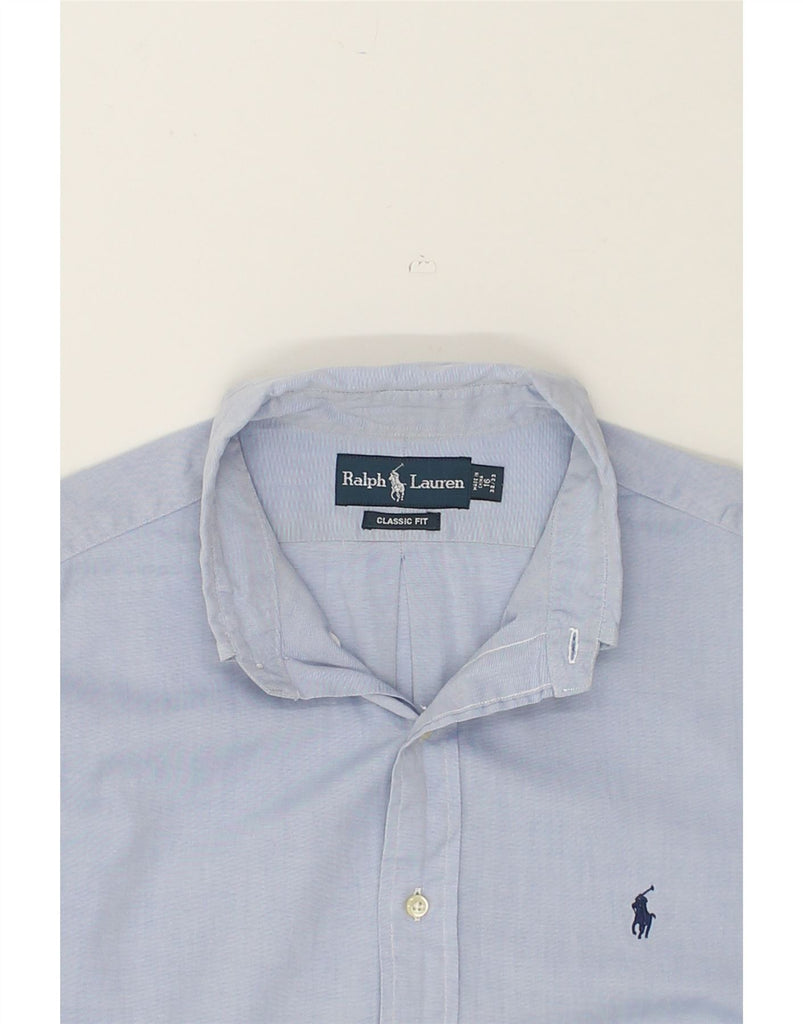 RALPH LAUREN Mens Classic Fit Shirt Size 16 Large Blue | Vintage Ralph Lauren | Thrift | Second-Hand Ralph Lauren | Used Clothing | Messina Hembry 