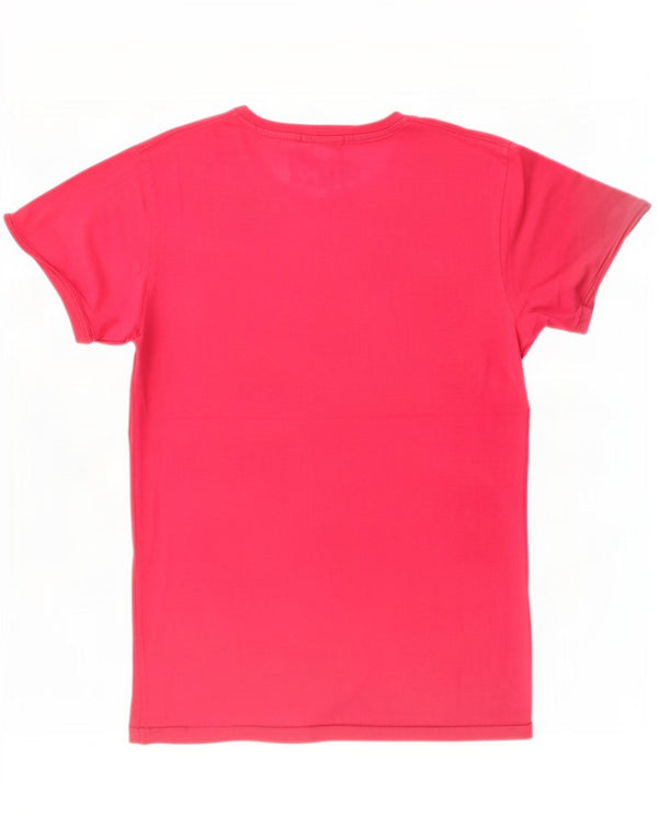 Jack & Jones Mens Graphic T-Shirt Top Large Pink