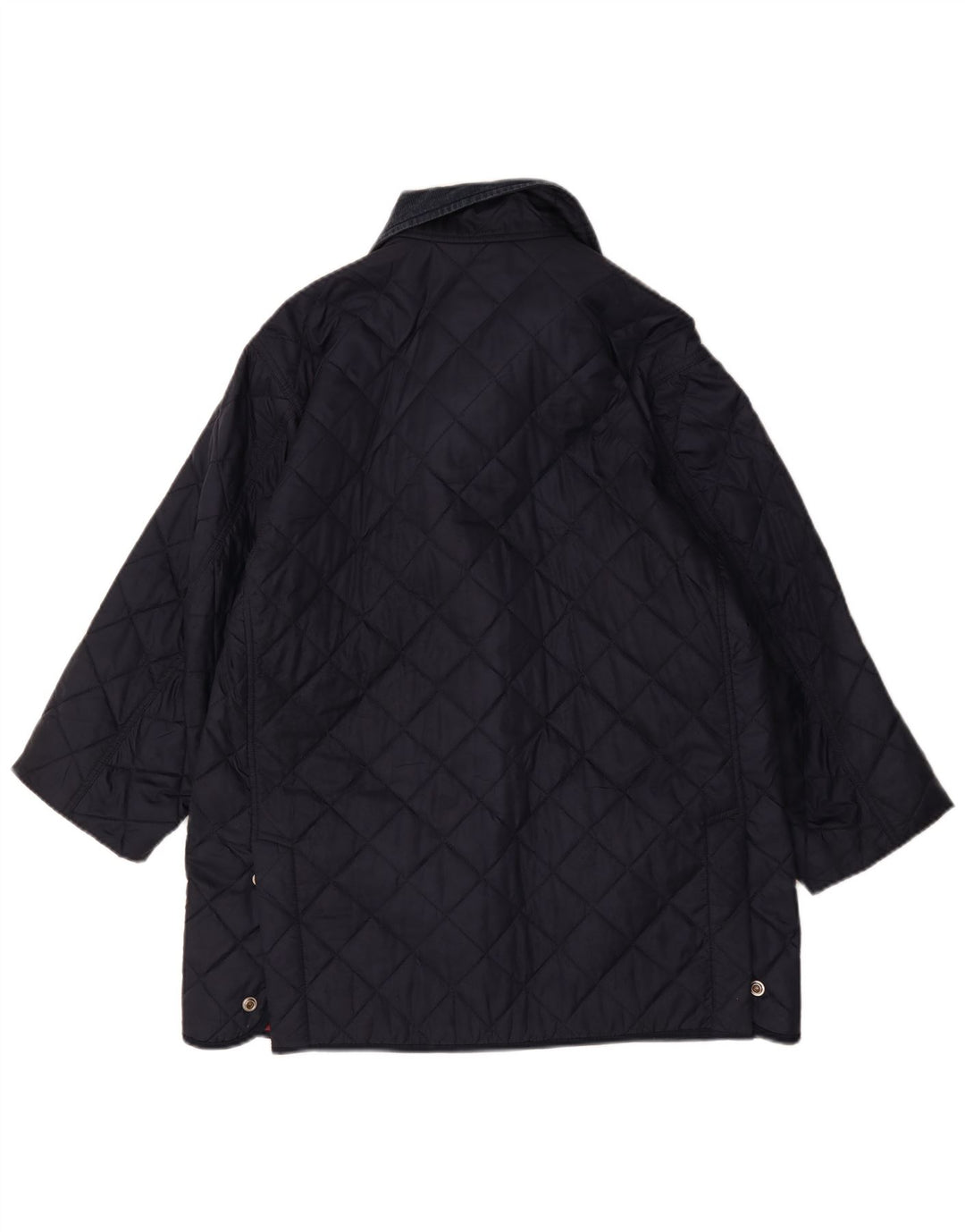 Belfe & Belfe Mens Quilted Jacket IT 44 Medium Navy Blue Polyester