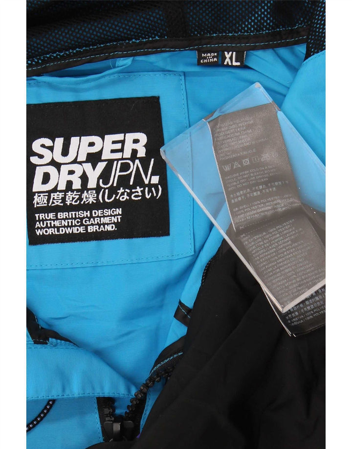 Superdry Mens Pullover Rain Jacket UK 42 XL Multicoloured Colourblock