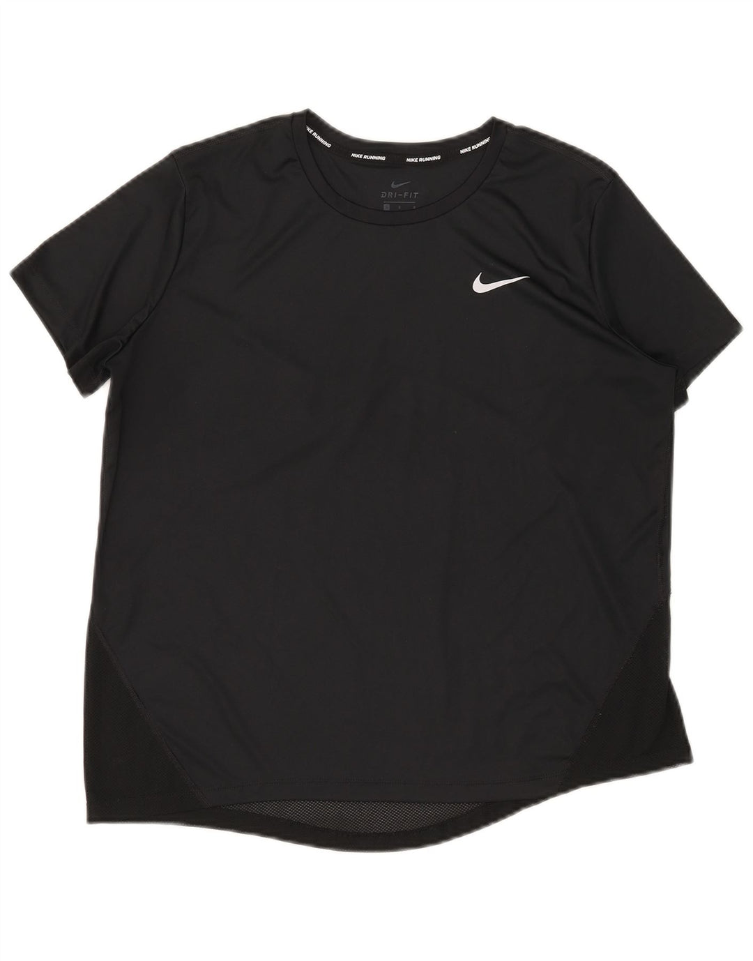 Nike Womens Dri Fit T-Shirt Top UK 16 Large Black