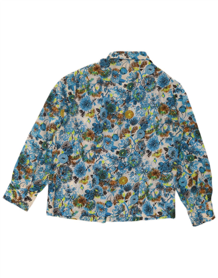 Vintage Womens Shirt IT 44 Medium Multicoloured Floral