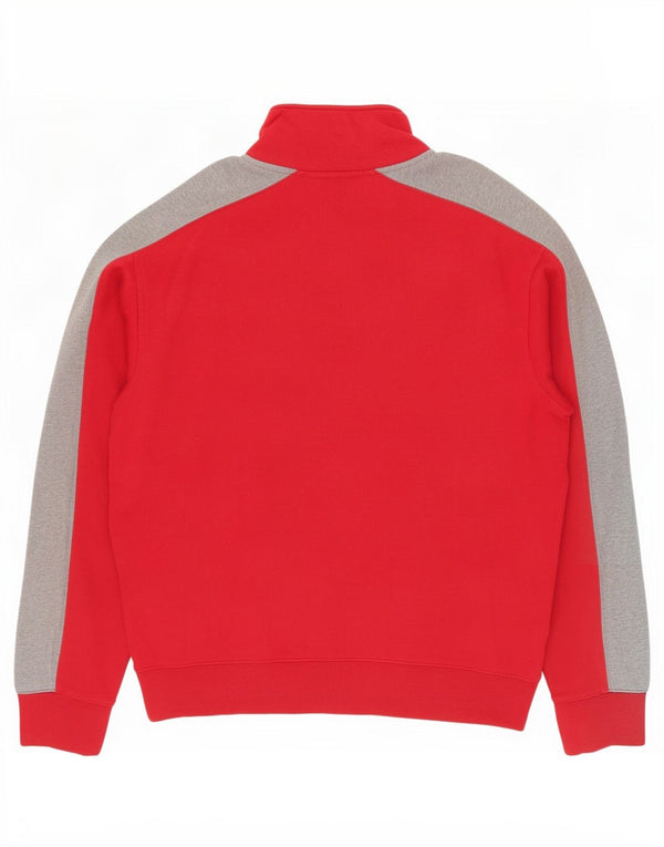 Fila Mens Tracksuit Top Jacket Medium Red Colourblock