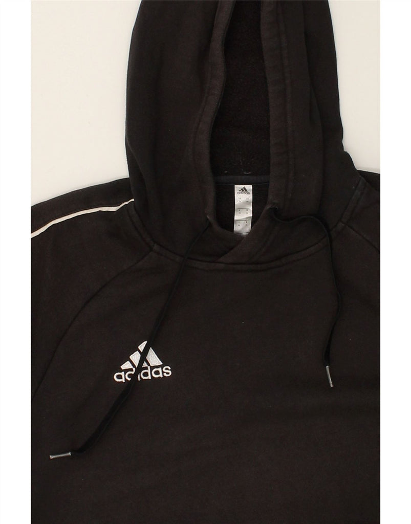 ADIDAS Mens Hoodie Jumper Medium Black Cotton | Vintage Adidas | Thrift | Second-Hand Adidas | Used Clothing | Messina Hembry 