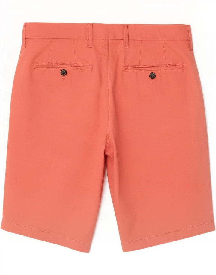 Marks & Spencer Mens Regular Chino Shorts W30 Medium Orange Cotton