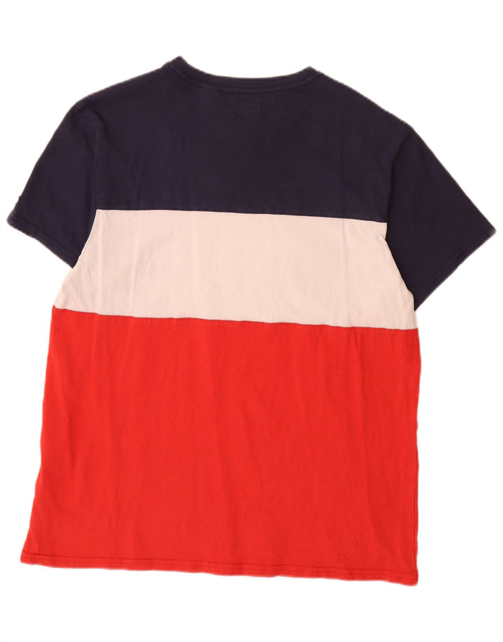Levi's Mens Graphic T-Shirt Top Medium Multicoloured Colourblock Cotton