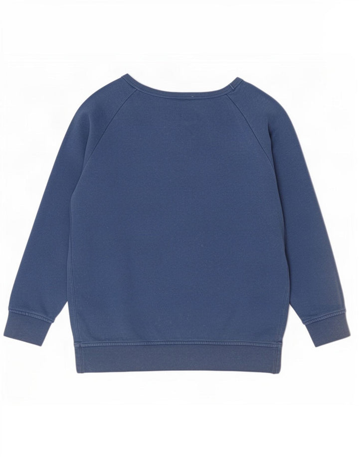 Gap Womens Sweatshirt Jumper UK 14 Medium Blue Cotton