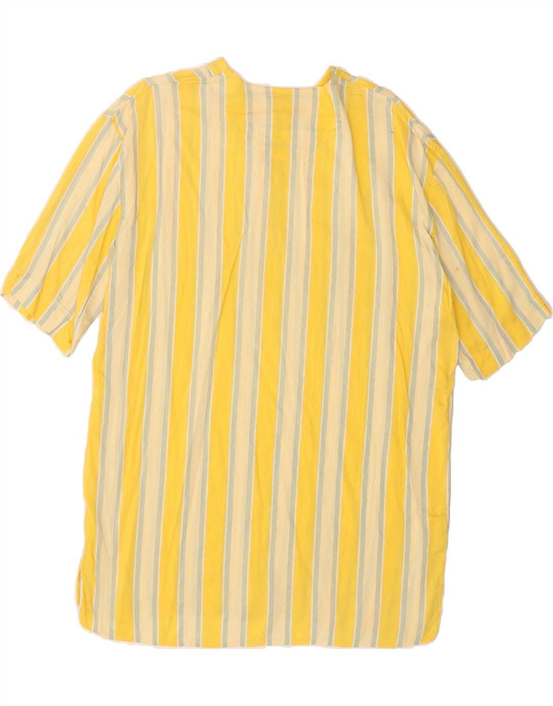 ENARA CAMICE Womens Blouse Top UK 14 Large Yellow Striped Vintage Enara Camice and Second-Hand Enara Camice from Messina Hembry 